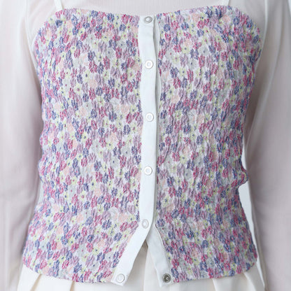 F-BL-04「Fortuna」Bustier WHITE MULTI