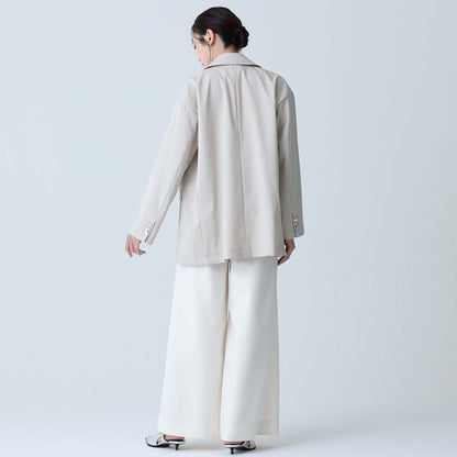 F-JK-09「Stella dot」Relax jacket ECRU×SILVER