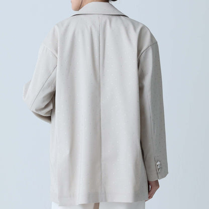 F-JK-09「Stella dot」Relax jacket ECRU×SILVER