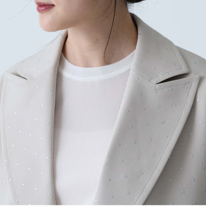 F-JK-09「Stella dot」Relax jacket ECRU×SILVER