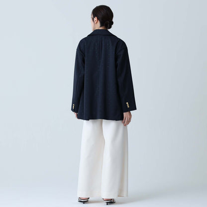 F-JK-09「Stella dot」Relax jacket NAVY×BLACK