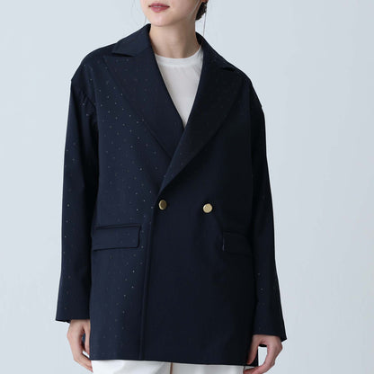 F-JK-09「Stella dot」Relax jacket NAVY×BLACK