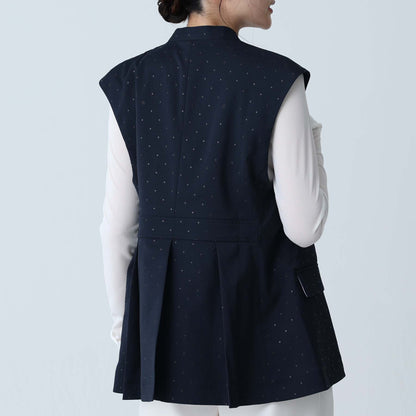 F-VT-02「Stella dot」Short gilet NAVY×BLACK