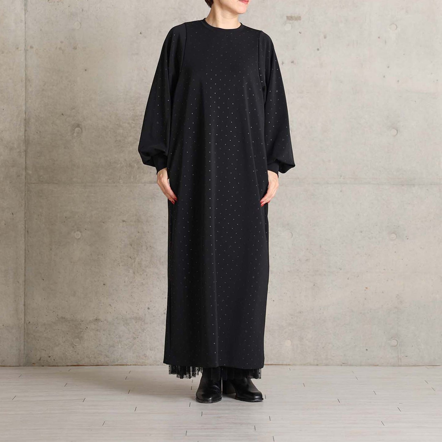 2026AW【10月中旬お届け予定】 F-DR-07「Stella dot knit」Long dress【全2色】