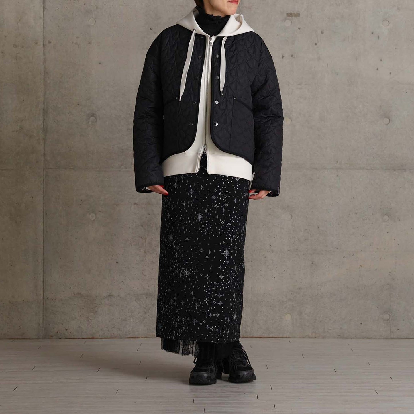 2026AW【11月下旬お届け予定】 F-JK-16「Stella quilt＆Fly me to the moon」Reversible jacket【全2色】