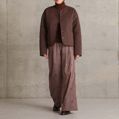 2026AW【10月下旬お届け予定】 F-PT-13「Robin stripe」Easy wide pants【全3色】