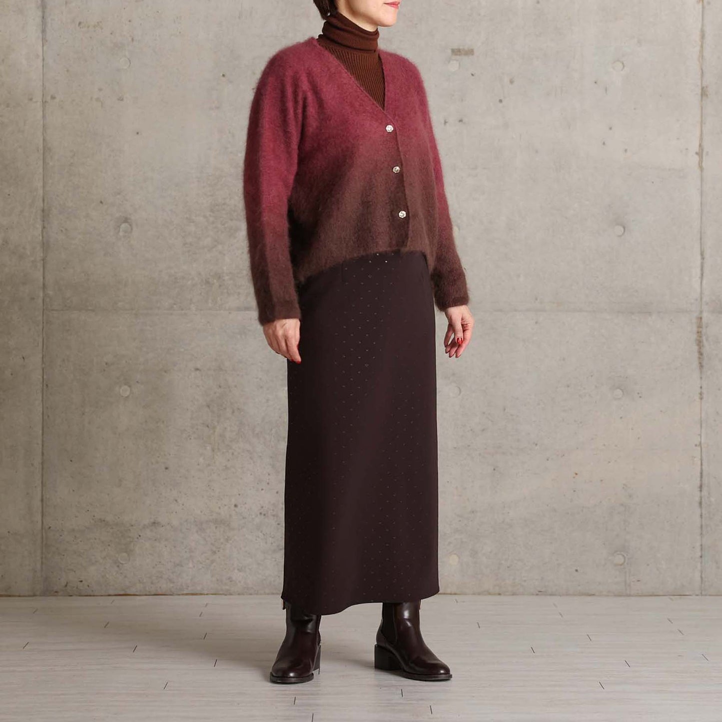 2026AW【10月下旬お届け予定】 F-KN-07「Pure Feather cashmere」V-neck cardigan【全4色】