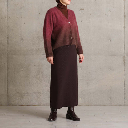 2026AW【10月下旬お届け予定】 F-KN-07「Pure Feather cashmere」V-neck cardigan【全4色】