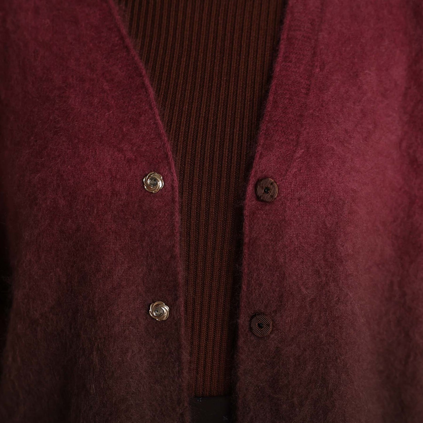 2026AW【10月下旬お届け予定】 F-KN-07「Pure Feather cashmere」V-neck cardigan【全4色】