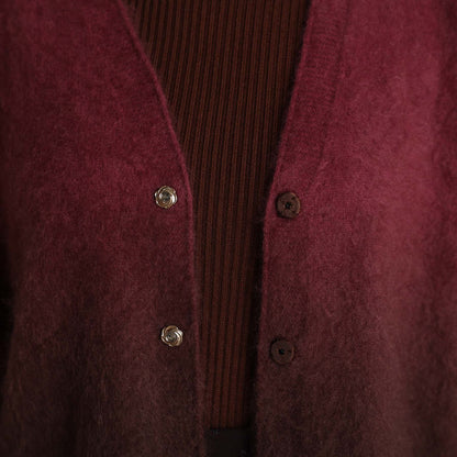 2026AW【10月下旬お届け予定】 F-KN-07「Pure Feather cashmere」V-neck cardigan【全4色】