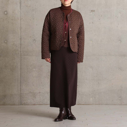2026AW【10月下旬お届け予定】 F-SK-15「Stella dot knit」Straight skirt【全3色】