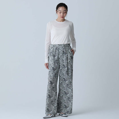 F-PT-09「Avinea」Easy wide pants MONOTONE