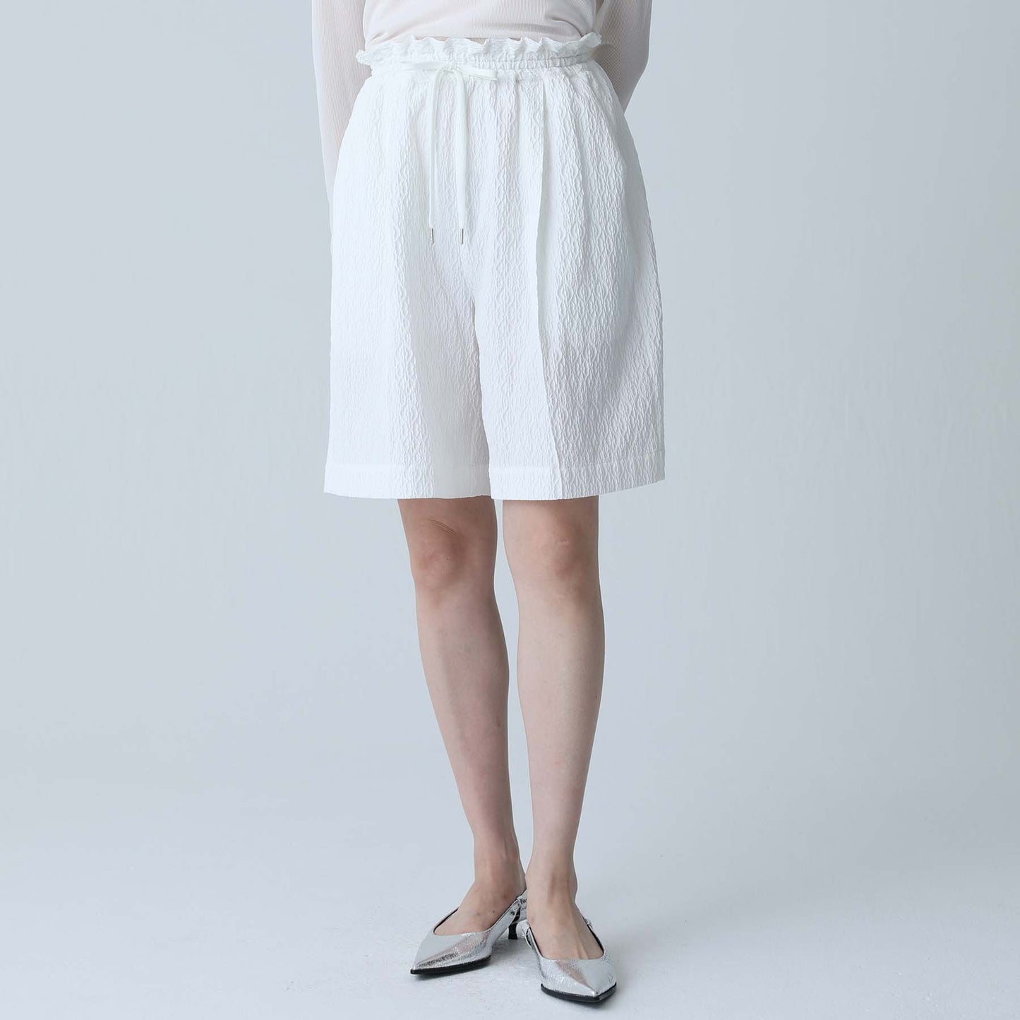 C-BL-83 Robin flower blouse WHITE