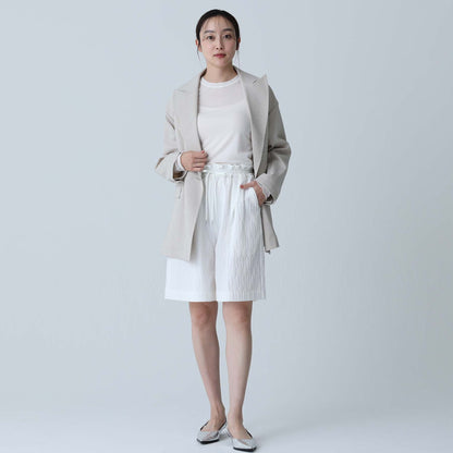 C-BL-83 Robin flower blouse WHITE