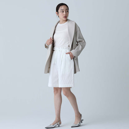 C-BL-83 Robin flower blouse WHITE