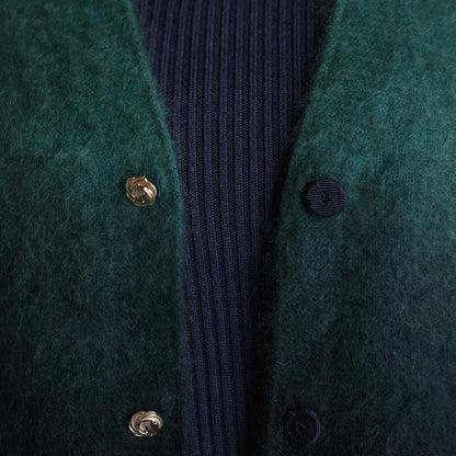 2026AW【10月下旬お届け予定】 F-KN-07「Pure Feather cashmere」V-neck cardigan【全4色】