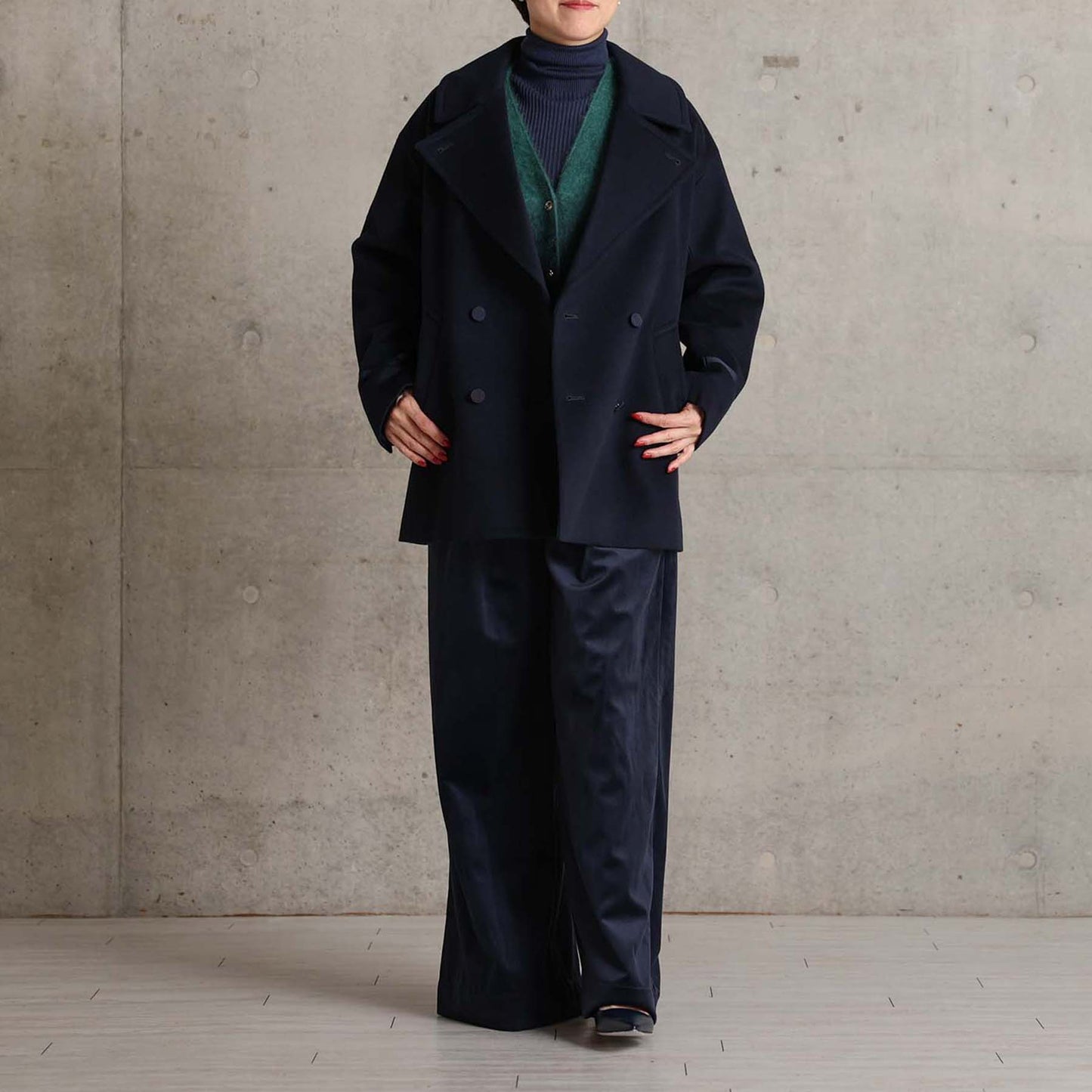 2026AW【11月中旬お届け予定】 F-PT-14「Velvet twill」Tuck wide pants【全4色】