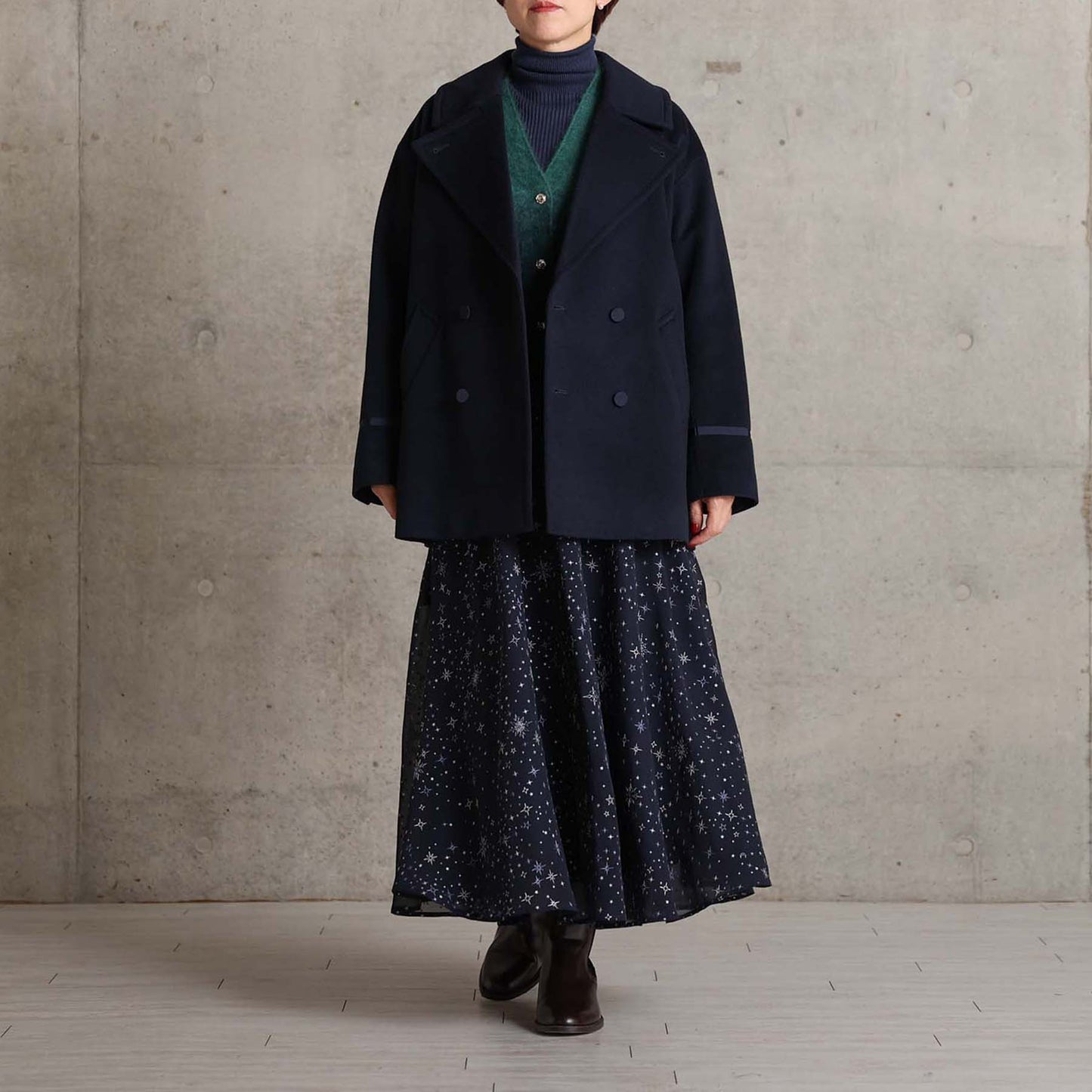 2026AW【11月中旬お届け予定】 F-JK-17「Pure cashmere」Pea jacket【全3色】