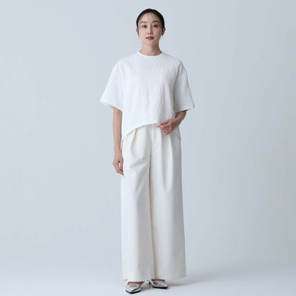 F-BL-06「Jewel Tile」Tee blouse WHITE
