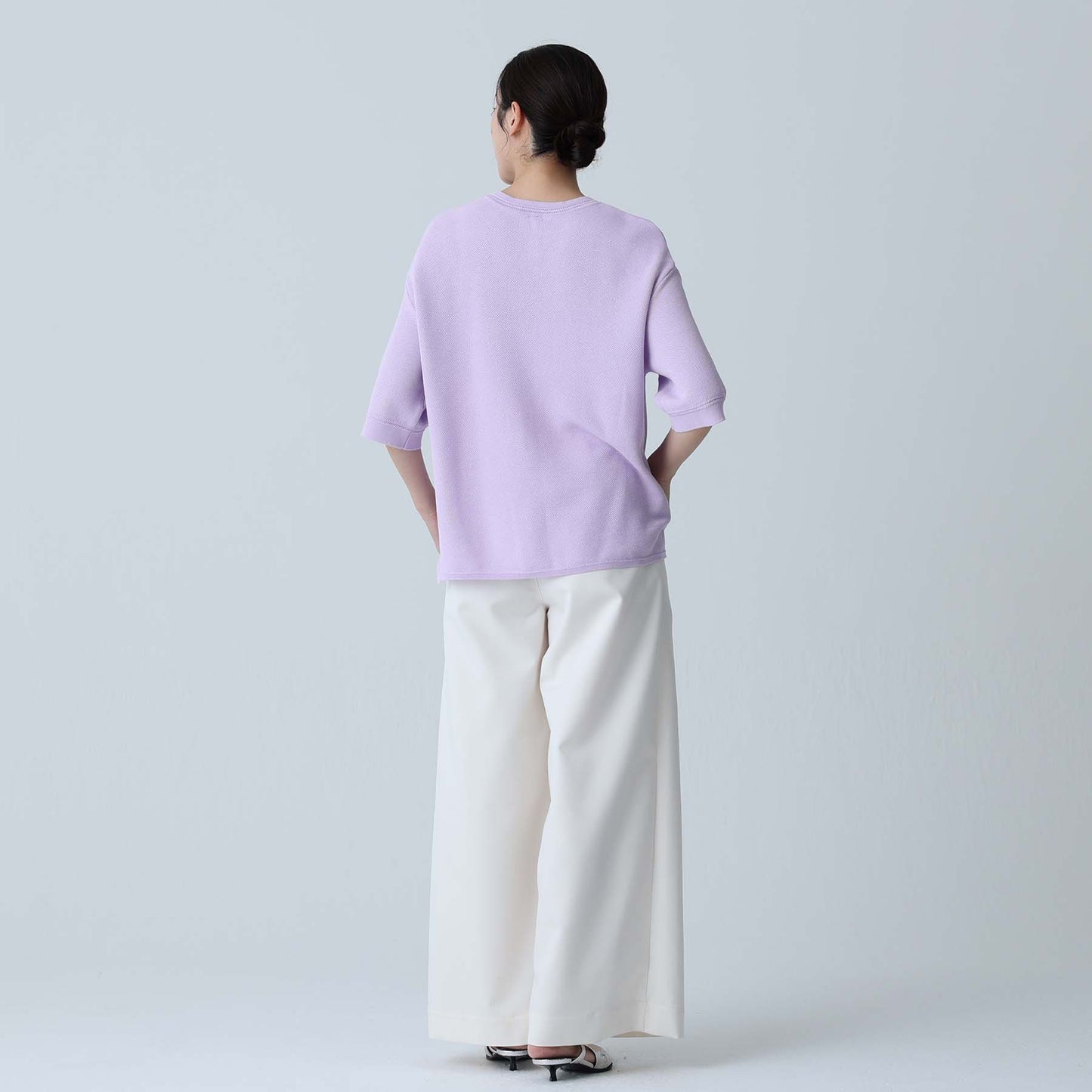 C-BL-83 Robin flower blouse WHITE