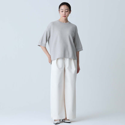 C-BL-83 Robin flower blouse WHITE