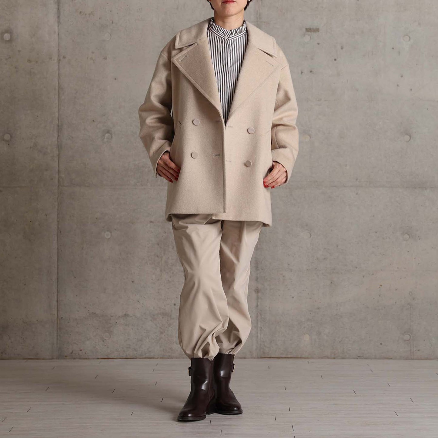 2026AW【11月中旬お届け予定】 F-JK-17「Pure cashmere」Pea jacket【全3色】