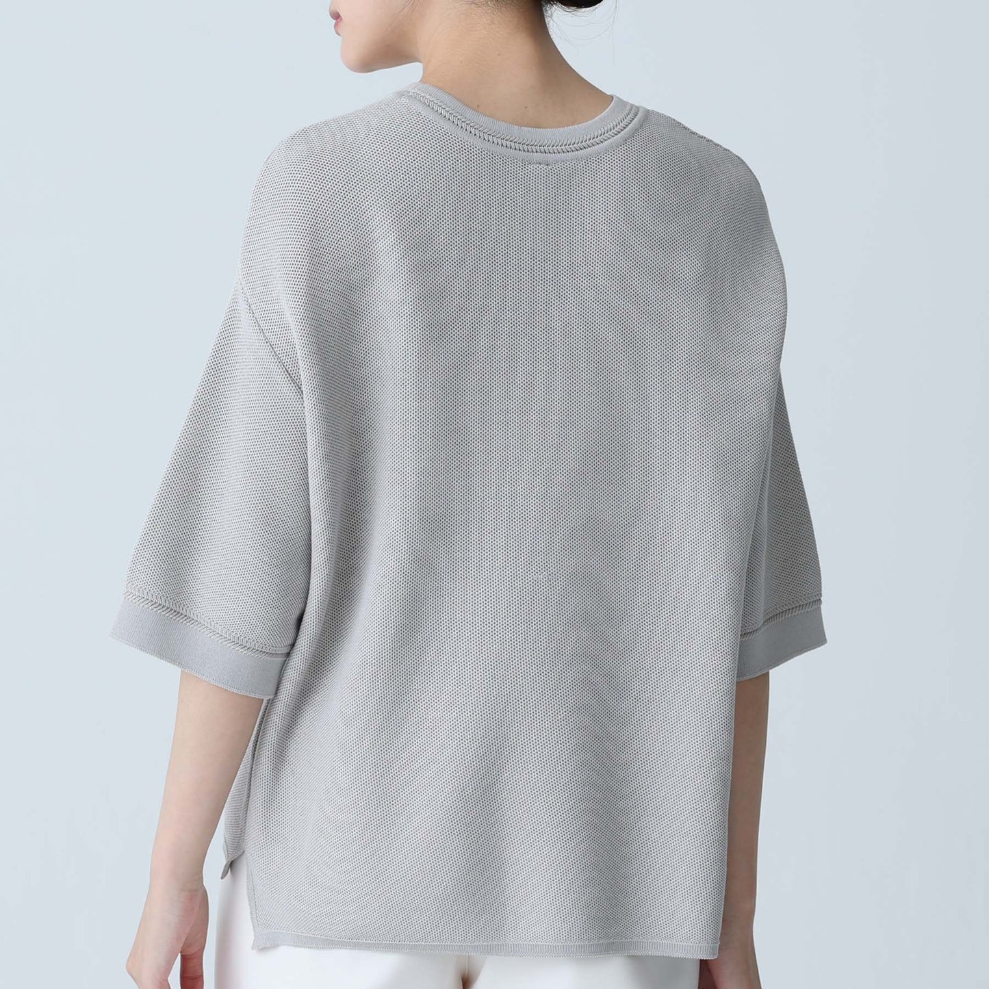 C-BL-83 Robin flower blouse WHITE