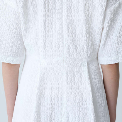 C-BL-83 Robin flower blouse WHITE