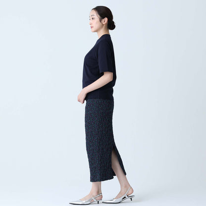 C-BL-83 Robin flower blouse WHITE