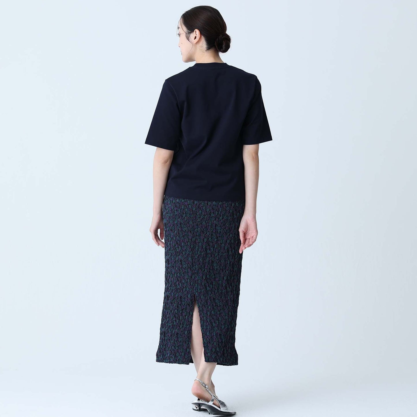 C-BL-83 Robin flower blouse WHITE