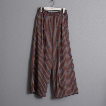 2026AW【10月下旬お届け予定】 F-PT-13「Robin stripe」Easy wide pants【全3色】