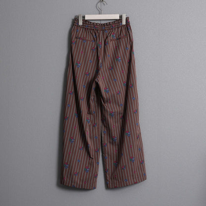 2026AW【10月下旬お届け予定】 F-PT-13「Robin stripe」Easy wide pants【全3色】