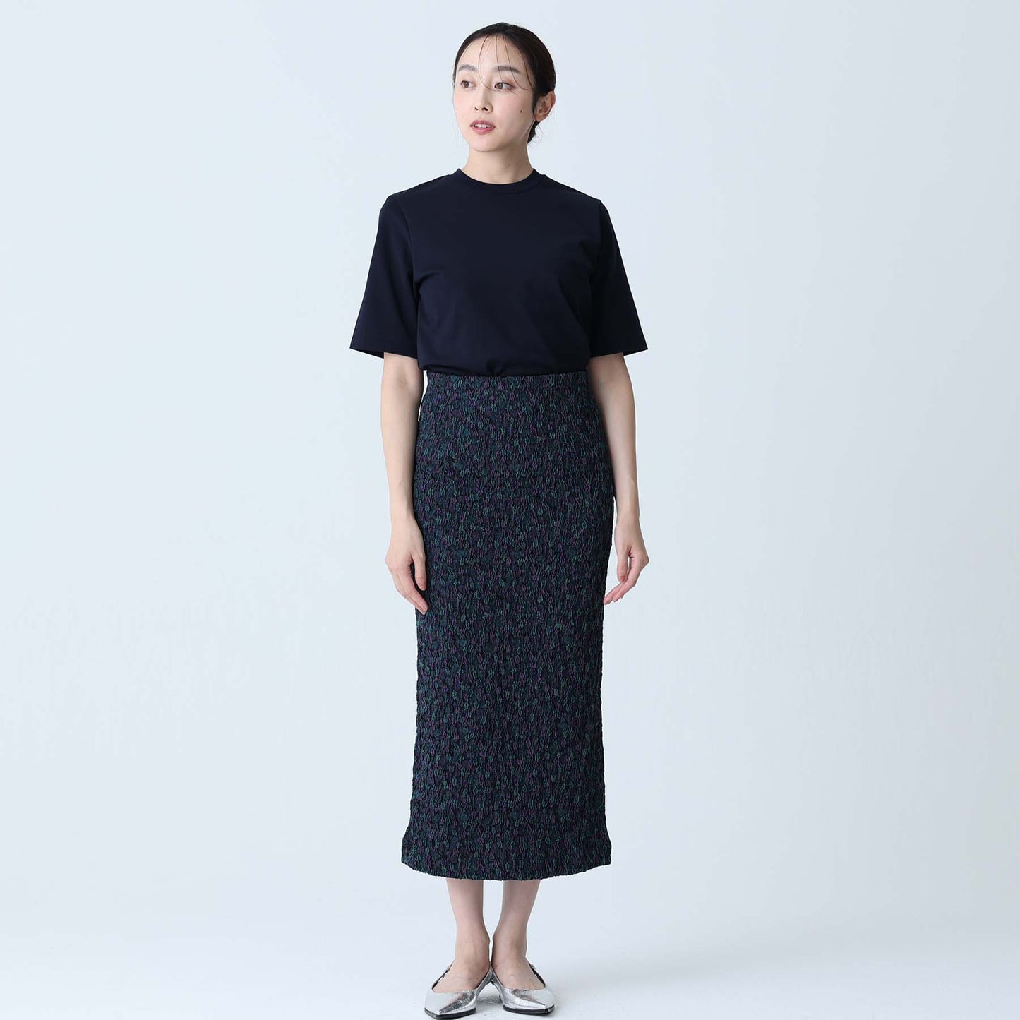 C-BL-83 知更鸟花衬衫 白色