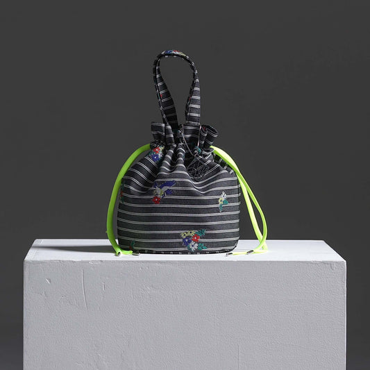 9月上旬～中旬お届け予定F-BG-53「Robin stripe」Lien bucket 【全1色】