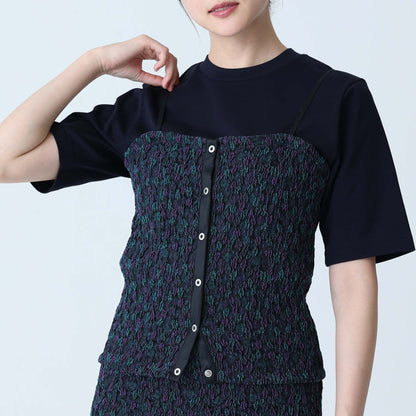 F-BL-04「Fortuna」Bustier BLACK MULTI