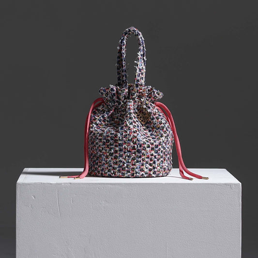 9月上旬～中旬お届け予定F-BG-51「Wreath tweed」Lien bucket 【全2色】