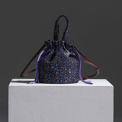 9月上旬～中旬お届け予定F-BG-51「Wreath tweed」Lien bucket 【全2色】