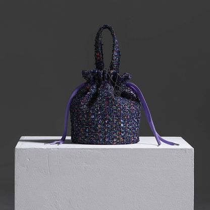 9月上旬～中旬お届け予定F-BG-51「Wreath tweed」Lien bucket 【全2色】