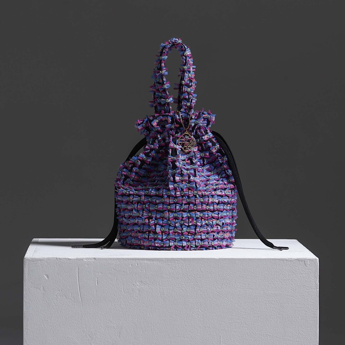 9月上旬～中旬お届け予定F-BG-52「Feather flower jacquard」Lien bucket 【全1色】