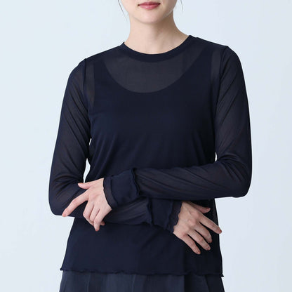 C-BL-83 Robin flower blouse WHITE