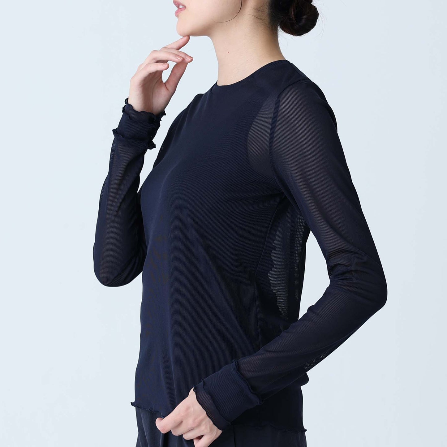 C-BL-83 Robin flower blouse WHITE