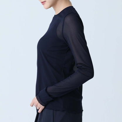 C-BL-83 Robin flower blouse WHITE