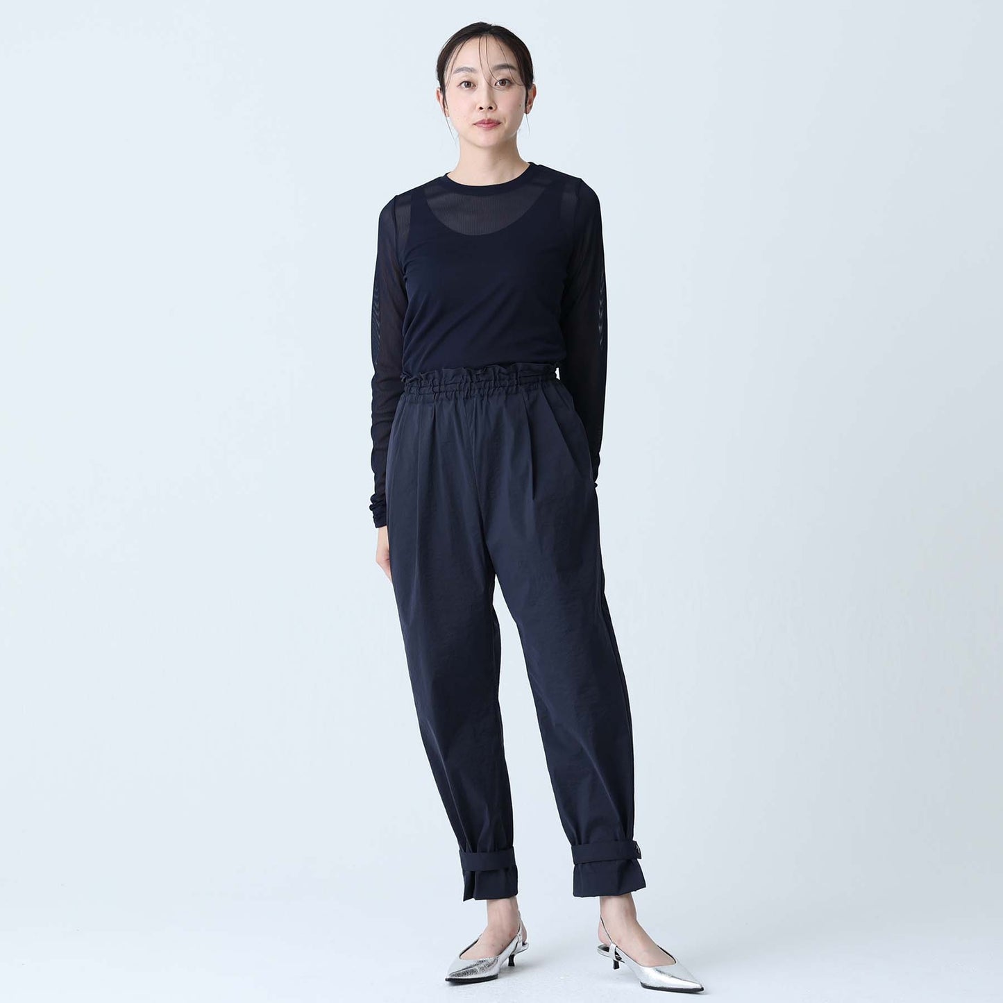 5月中旬お届け予定 F-PT-07「Éclat Stretch」2way pants【全2色】