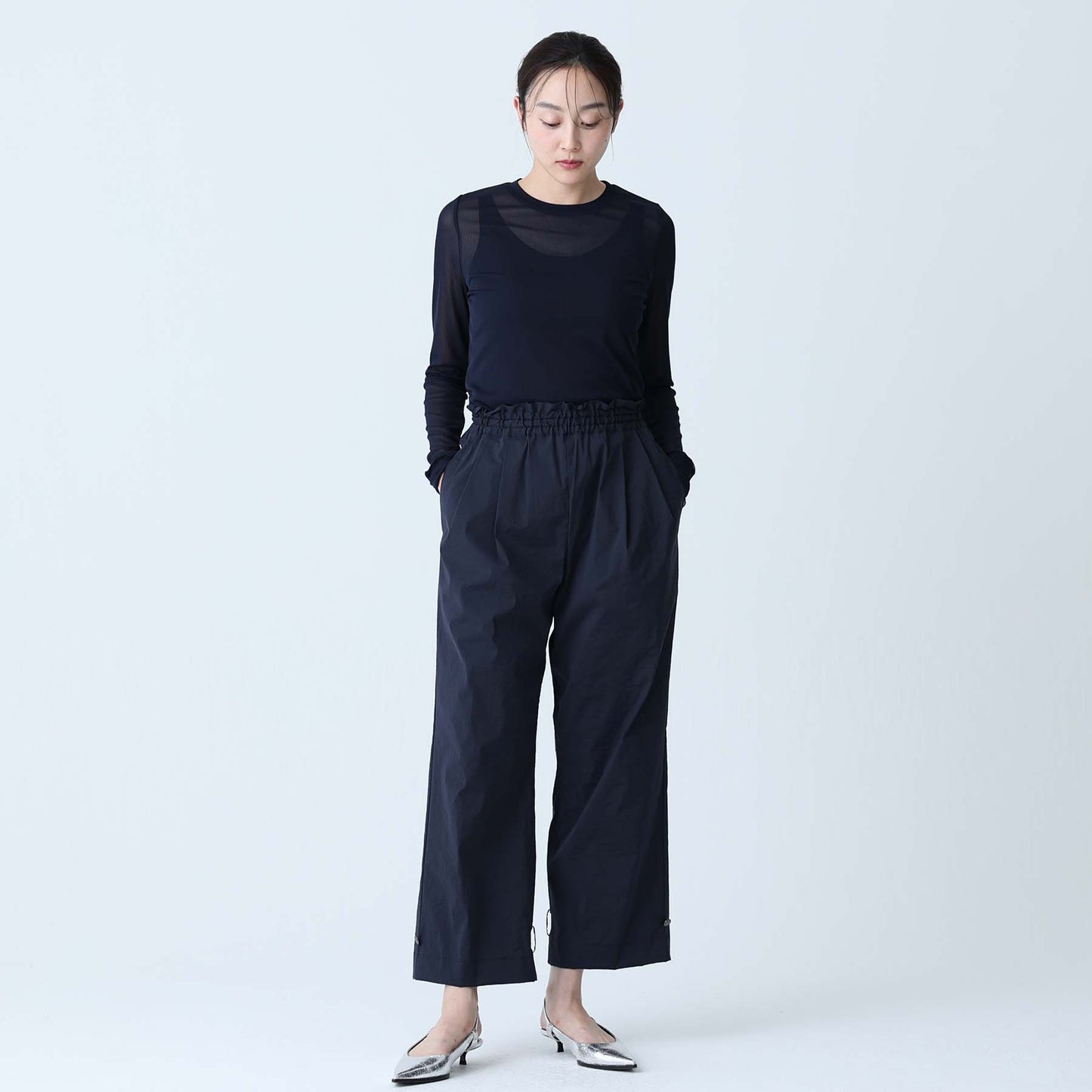 5月中旬お届け予定 F-PT-07「Éclat Stretch」2way pants【全2色】