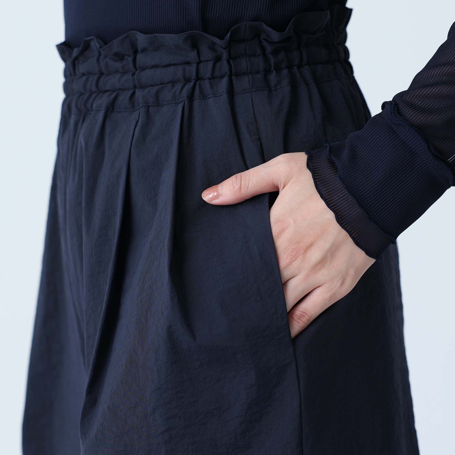 5月中旬お届け予定 F-PT-07「Éclat Stretch」2way pants【全2色】