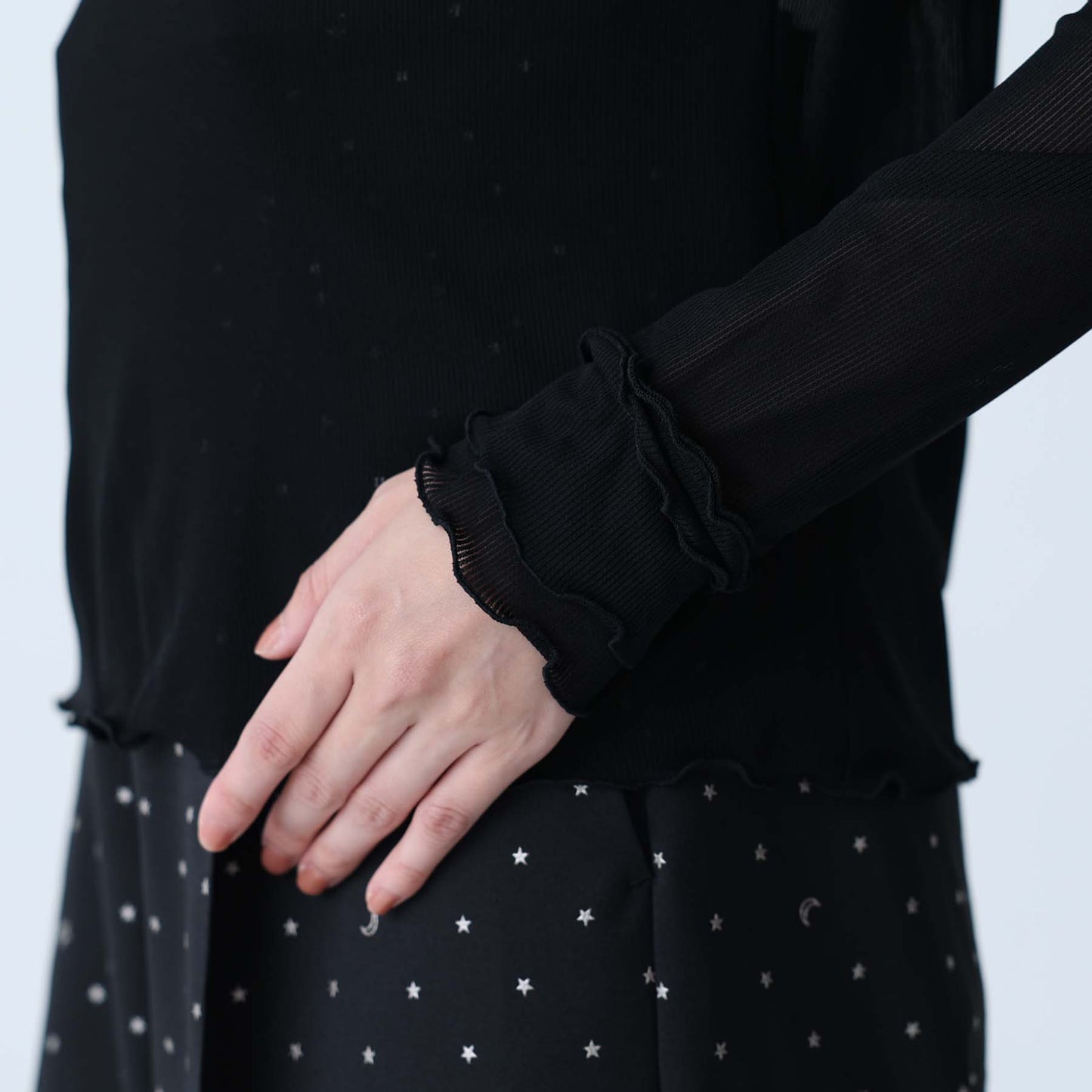 C-BL-83 Robin flower blouse WHITE