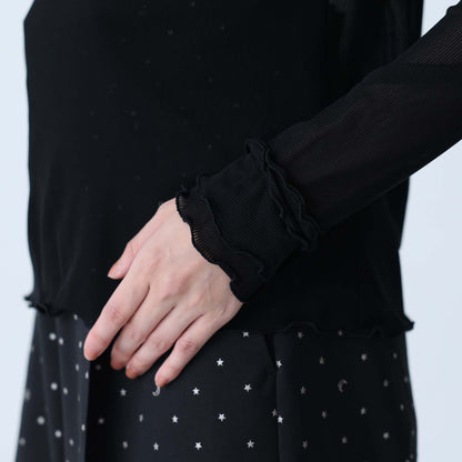 C-BL-83 Robin flower blouse WHITE