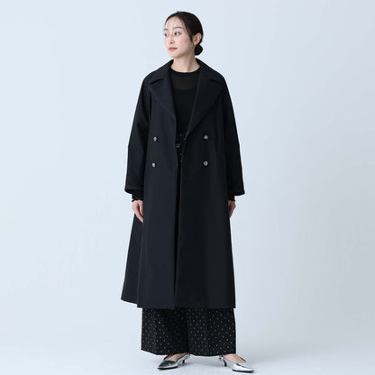 F-JK-10「Three layer」Long coat BLACK