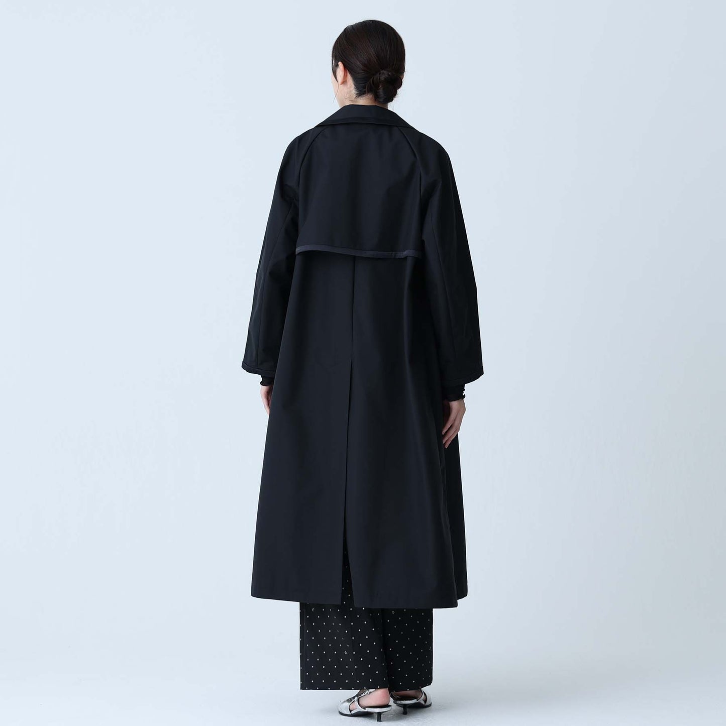 F-JK-10「Three layer」Long coat BLACK