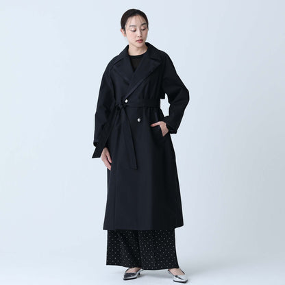 F-JK-10「Three layer」Long coat BLACK